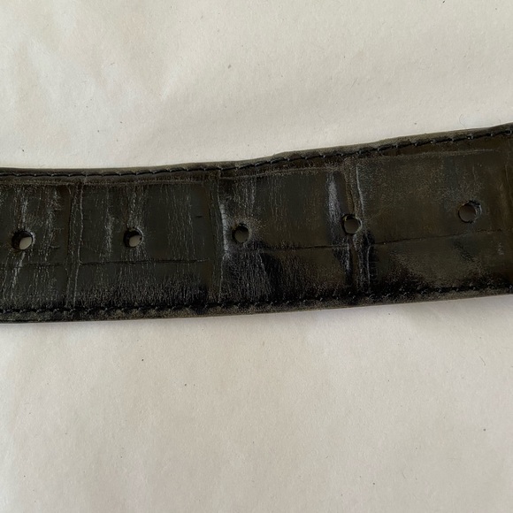 Fossil black leather belt XL - Picture 4 of 8